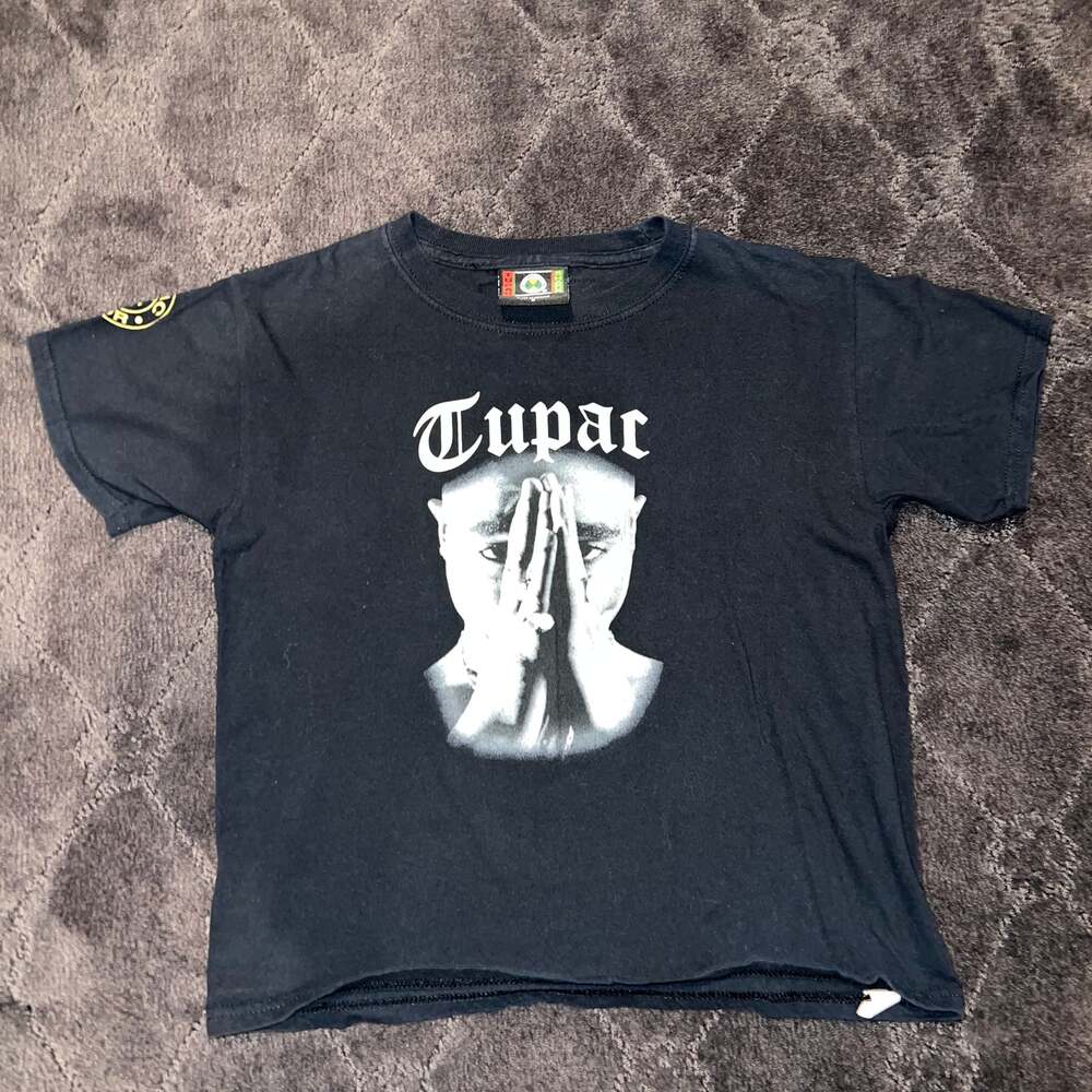 vintage 2pac cross colours tupac shakur hail mary shirt Hip Hop Youth Small Used